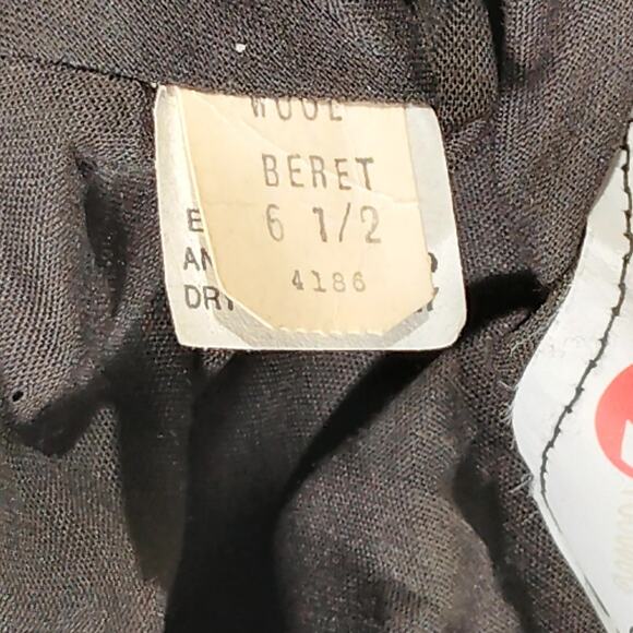 Bancroft Blue Military Beret – Size 6-1/2, No Flash, MIL-B-43172, Pre-Owned LN - Picture 5 of 6